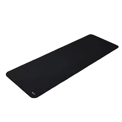 Amazon Basics Esterilla de yoga, antideslizante, extragruesa, colchoneta para ejercicios de pilates, 183 x 61 x 1 cm, Negro foto 7