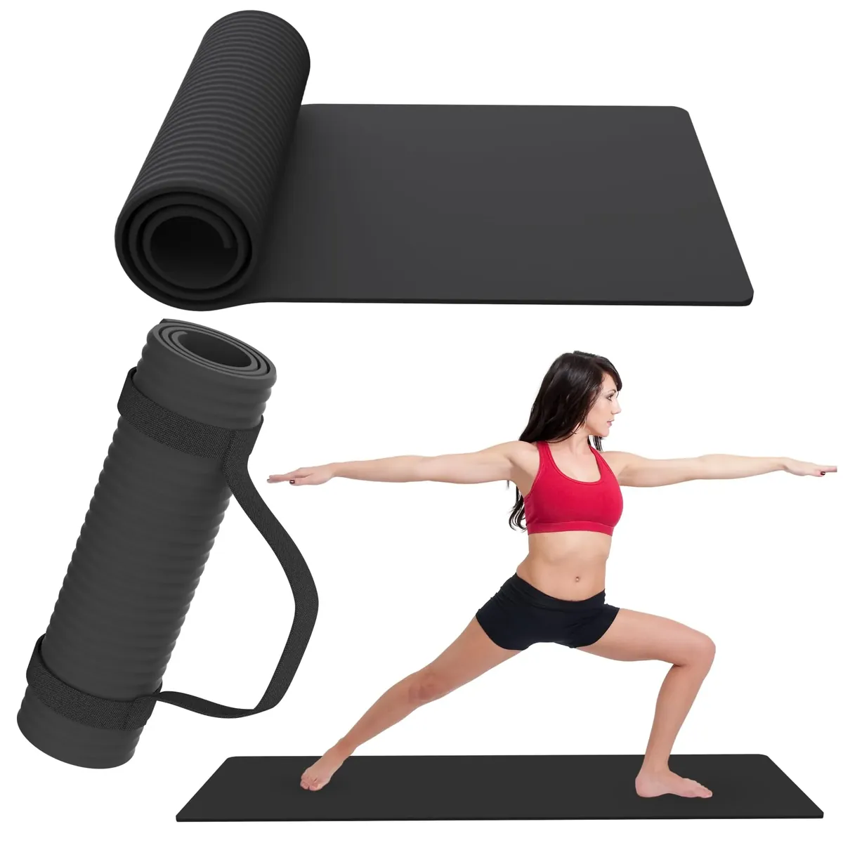 Esterilla Yoga Antideslizante con Correa de Transporte | Esterilla Yoga y Pilates ligera | Perfecto para Actividad diaria foto 6